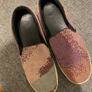 Celine canvas slip on sneakers